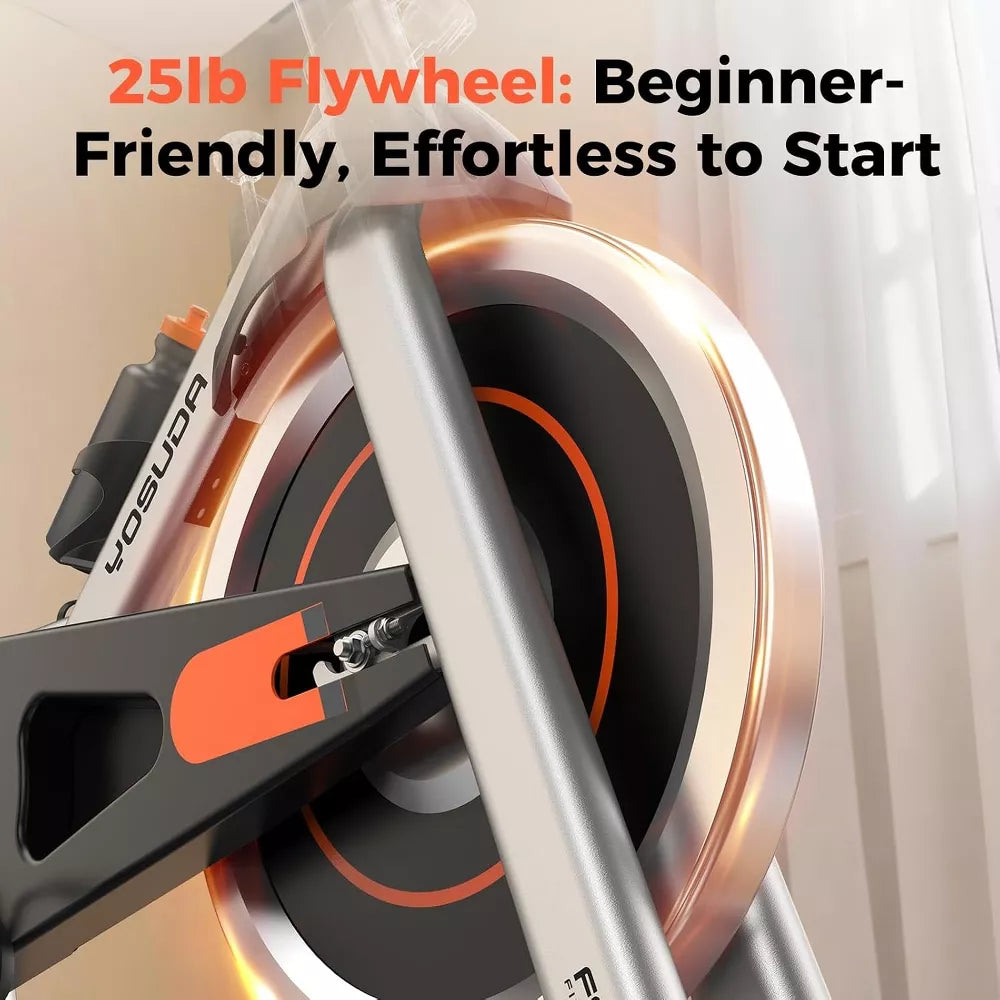 Stationary Exercise Bike 300LB - LCD Monitor