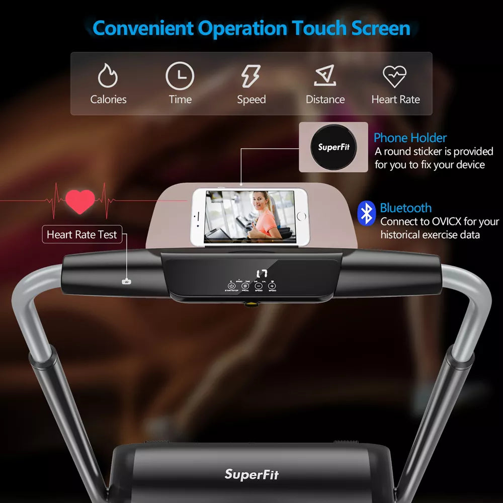 3HP Folding Treadmill - Touch Screen App Control