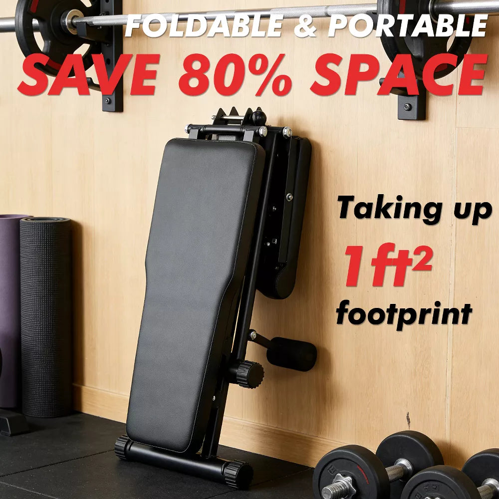 Adjustable Foldable Weight Bench - Heavy Duty