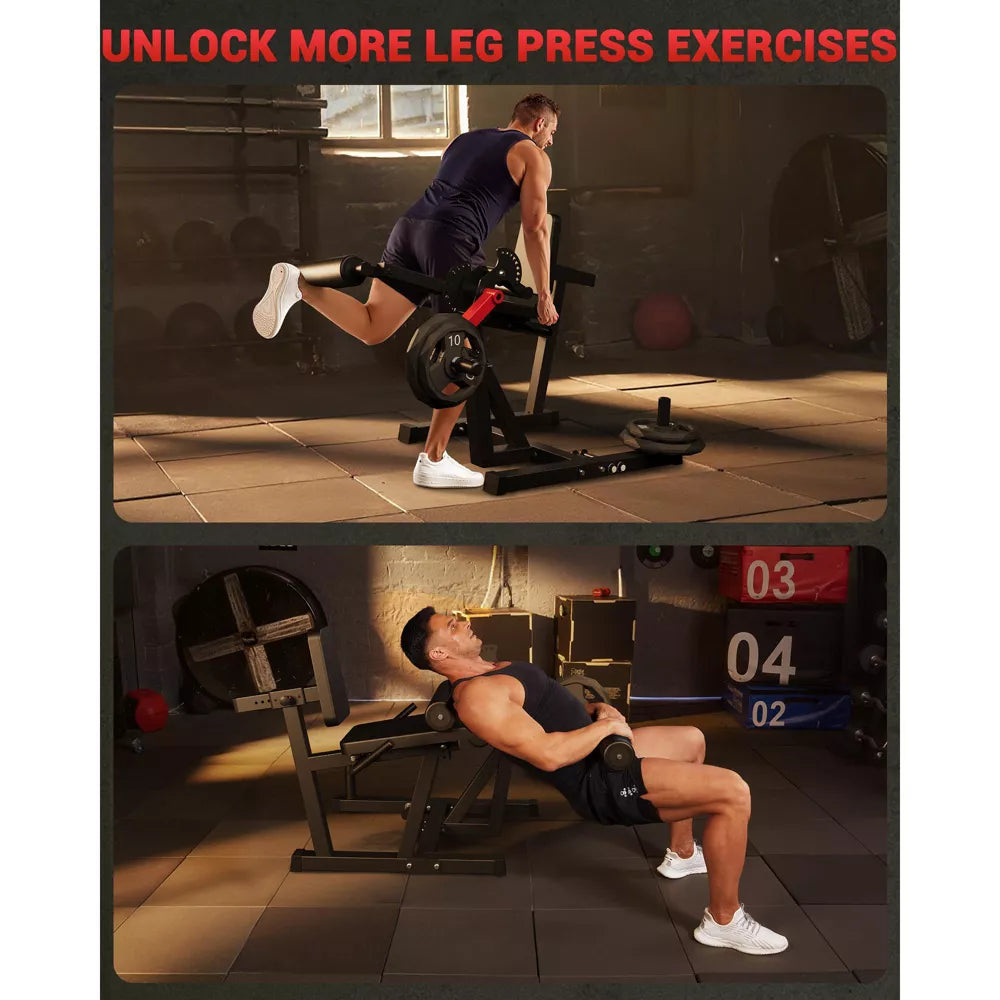4-in-1 Leg Press & Curl Machine 700LB