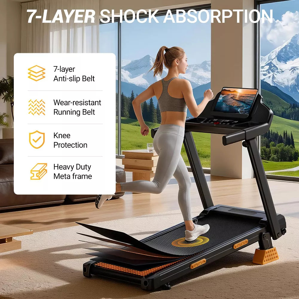 3.0HP Treadmill - 14% Incline, 360LB Capacity