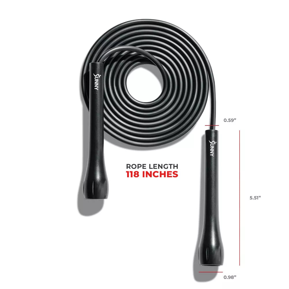 Lightweight Adjustable Jump Rope - Black