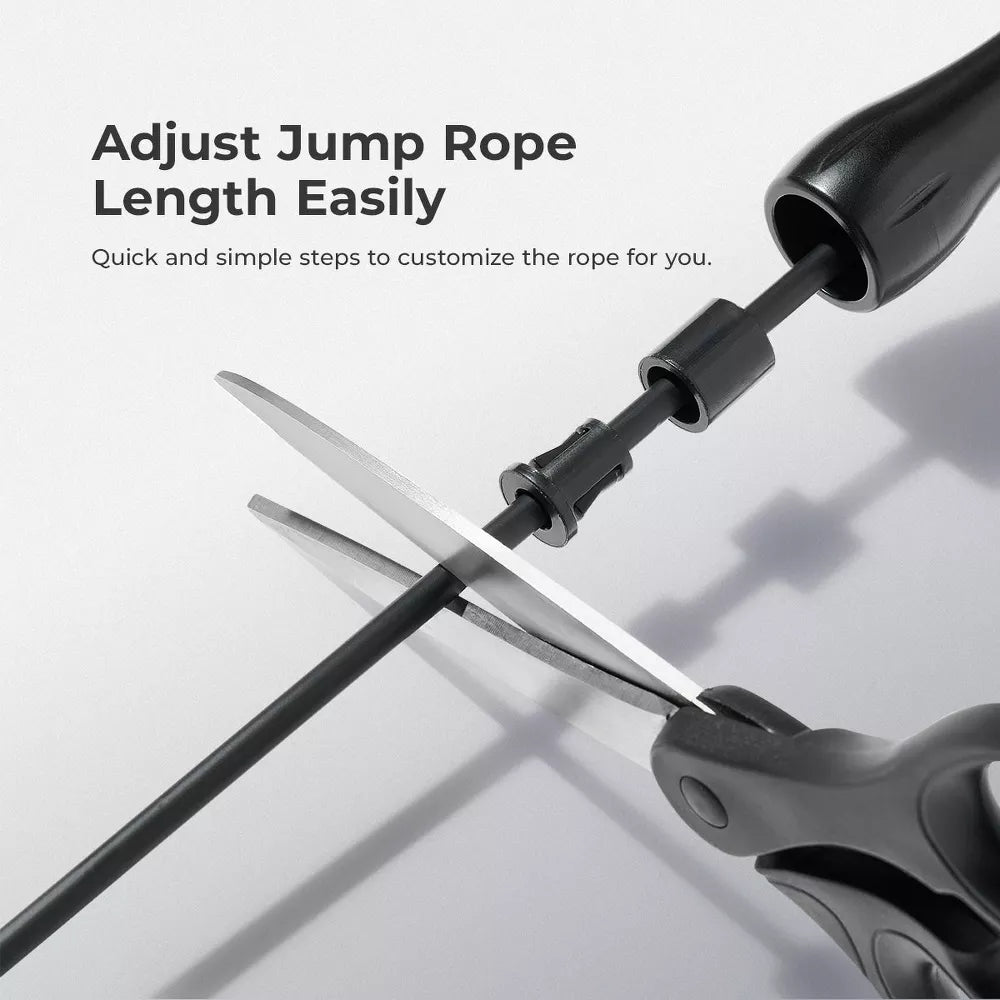 Lightweight Adjustable Jump Rope - Black