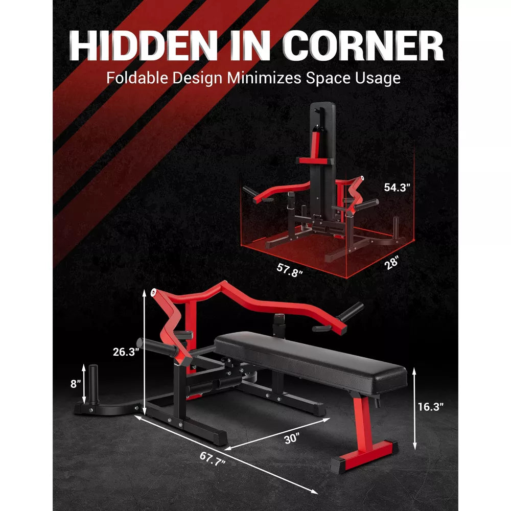 Chest Press Machine - Flat/Incline/Decline Bench