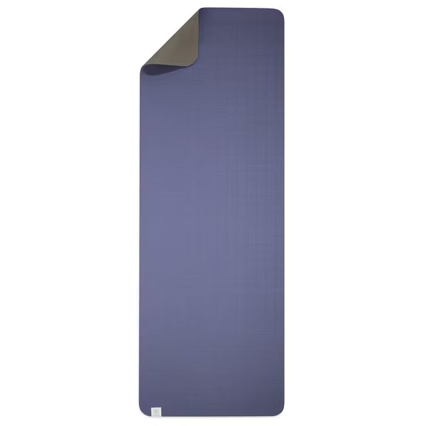 Gaiam Precision Grip purple yoga mat reversible dual non-slip 6mm PVC surface