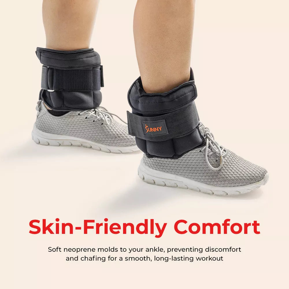 Adjustable Ankle & Wrist Weights - 1-5lb, 10lb Pair