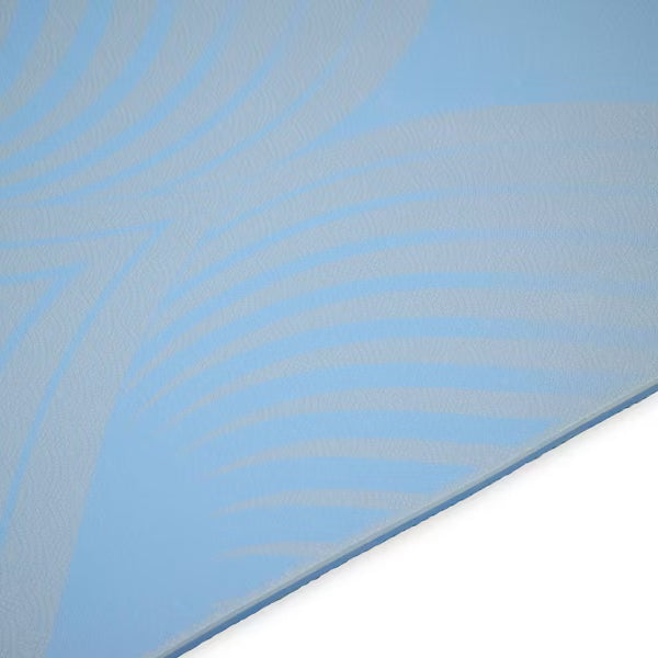 Gaiam Studio Flow blue yoga mat with dual non-slip reversible TPE surface