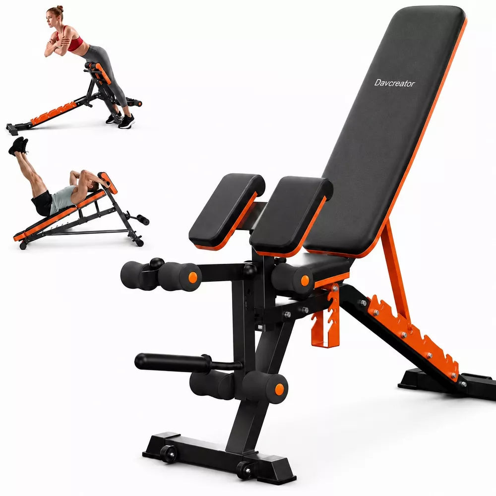 Preacher Curl & Leg Extension Bench - 6 Angles