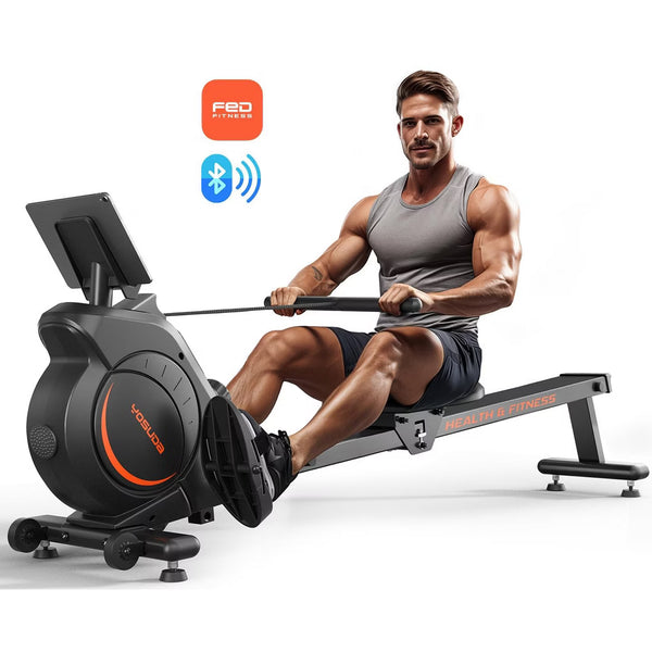 Magnetic Rowing Machine 350LB - 12-Level Resistance