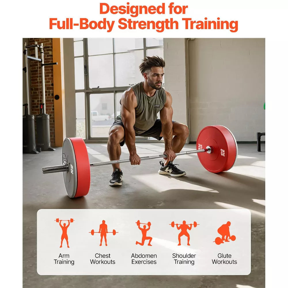 Olympic Barbell 6FT - Rotating Sleeves, 500LB