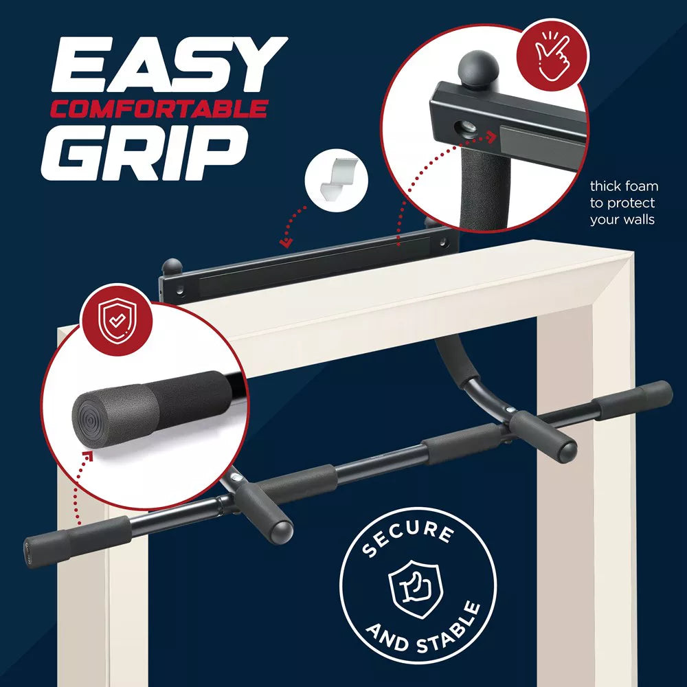Heavy-Duty Chin Up Bar 32in - Foam Pads