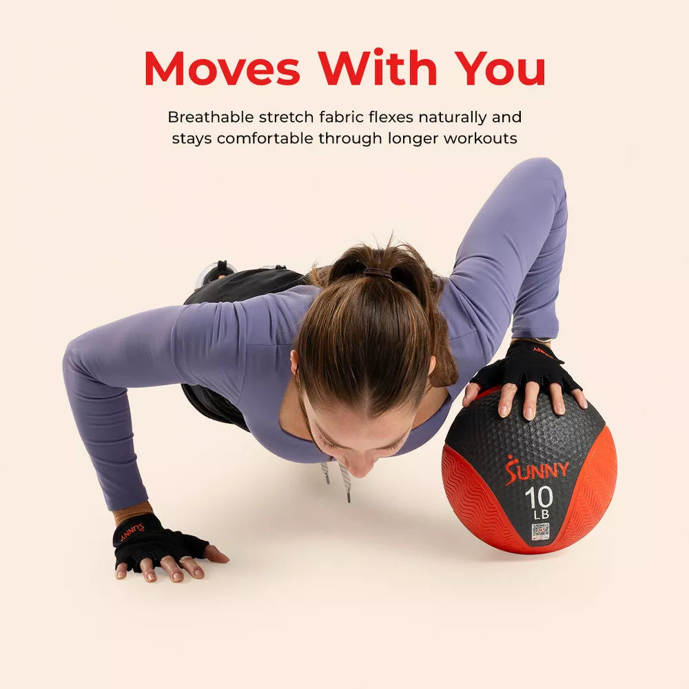Weightlifting Gloves - Padded Palm, Wrist Support