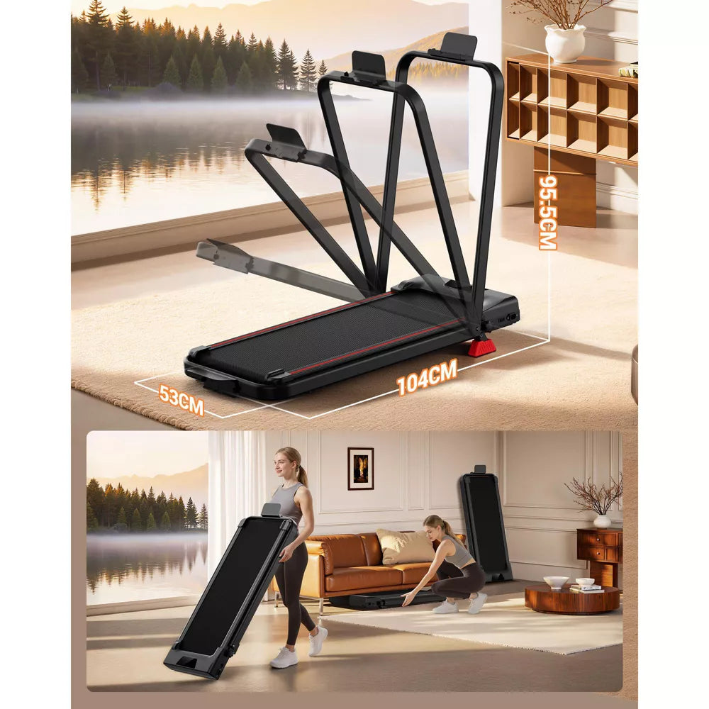 3-in-1 Walking Pad - 15% Incline, Portable