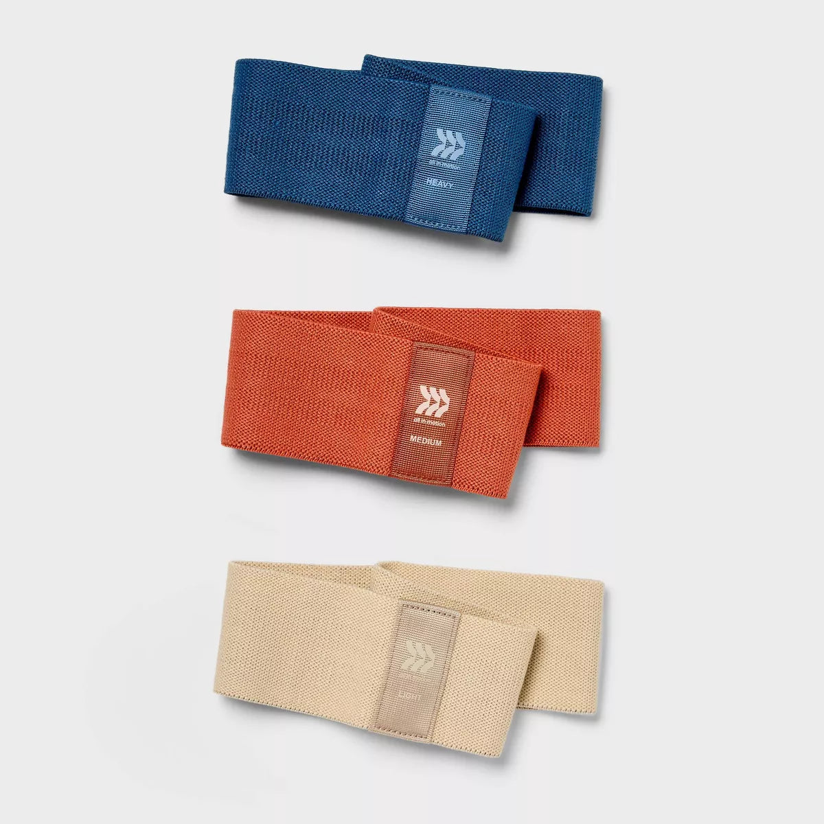 Fabric Round Hip Band Set - Polyester Rubber