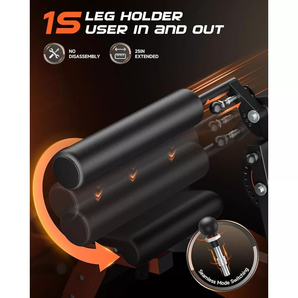Adjustable Leg Extension & Curl Machine - Plate Loaded