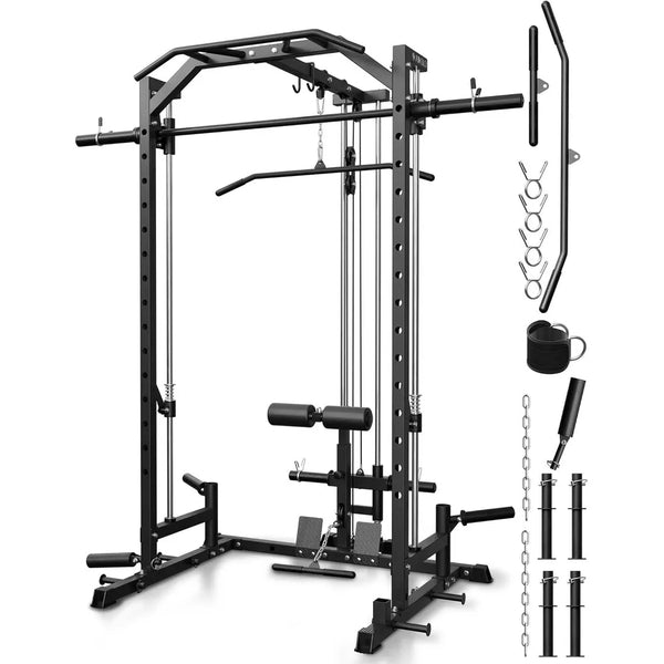 Smith Machine Power Cage - Space-Saving 1:1