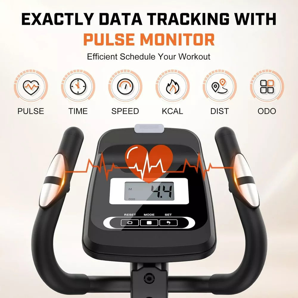 Magnetic Elliptical 500LB - 14 Levels, Pulse Grips