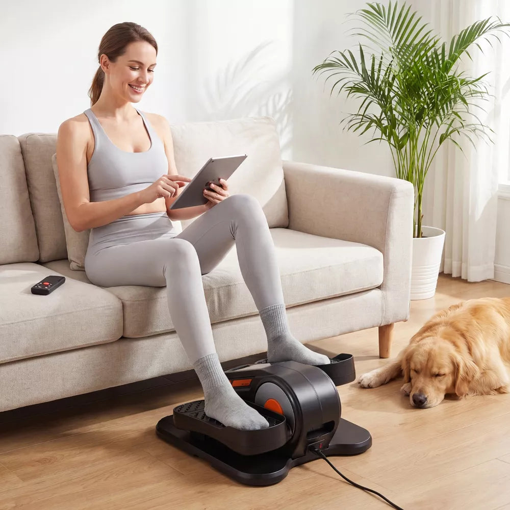 Under Desk Elliptical - Quiet Pedal Exerciser, LCD