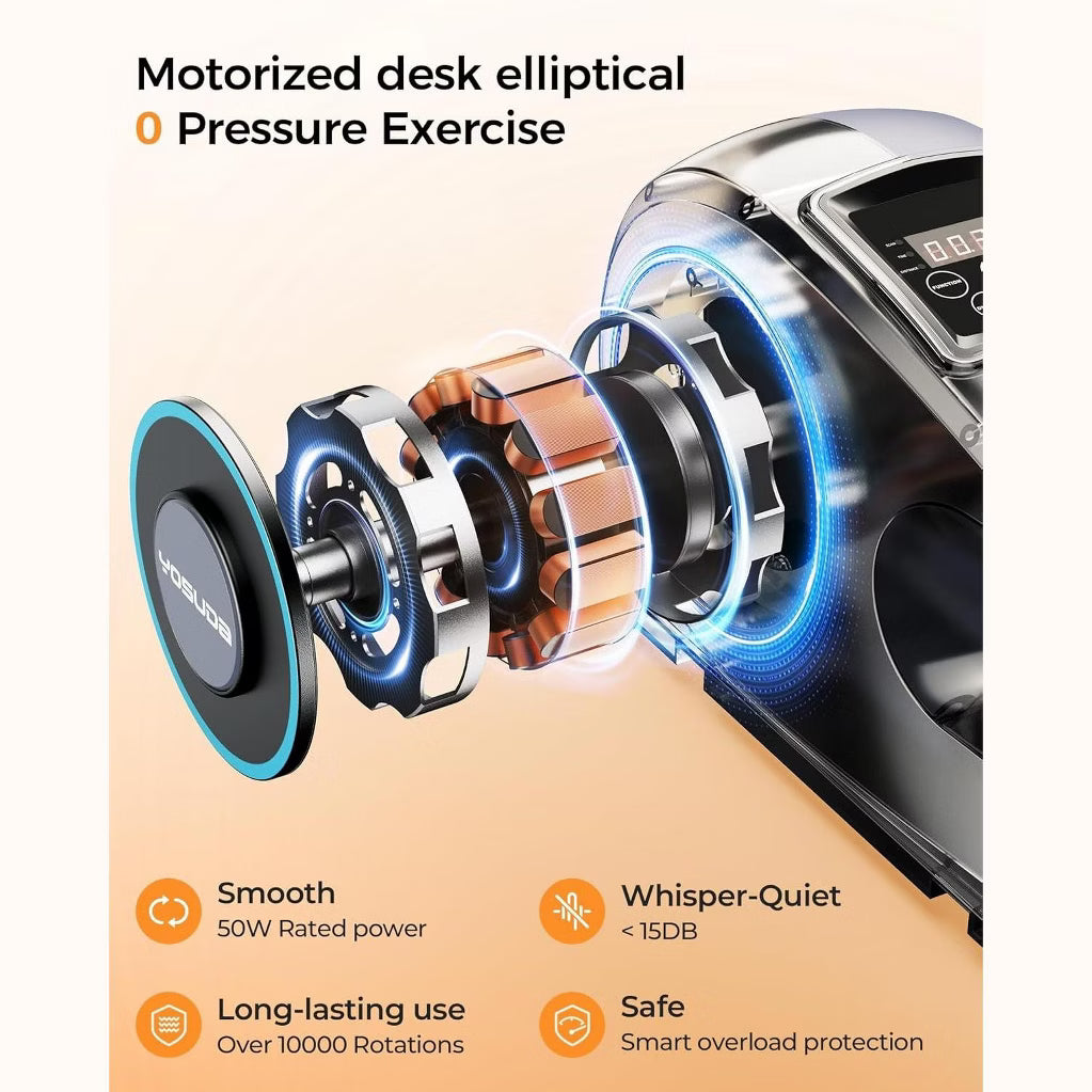Under Desk Elliptical - Fully Assembled, Remote Control