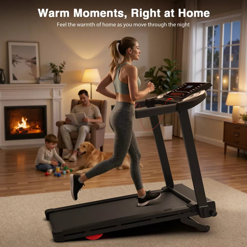 Foldable Treadmill - Auto Incline, 15%, 2.5HP