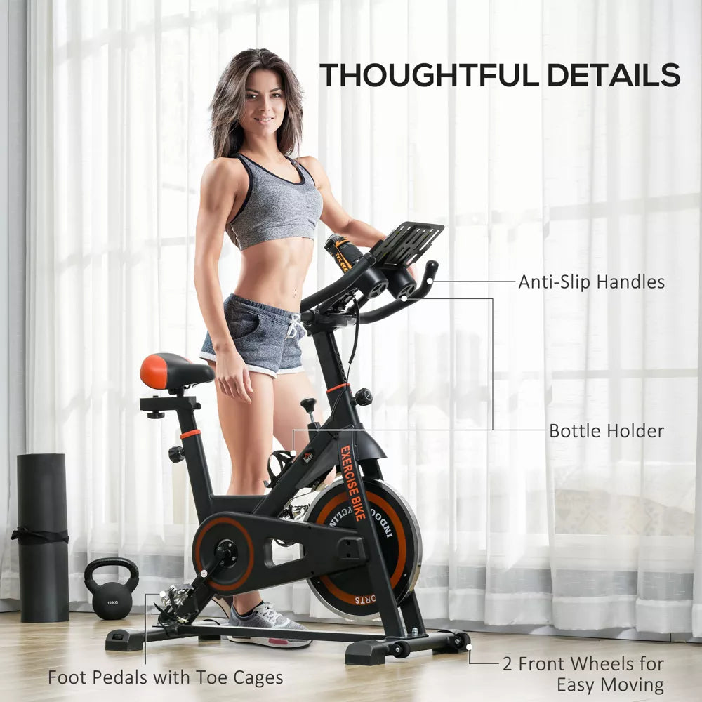 Flywheel Exercise Bike - Adjustable Resistance