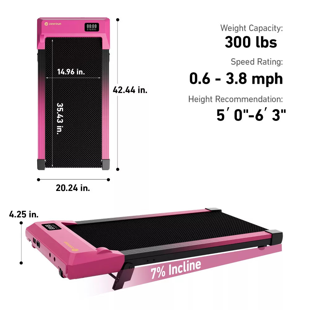 Q2 Limited Under-Desk Walking Pad - 7% Incline