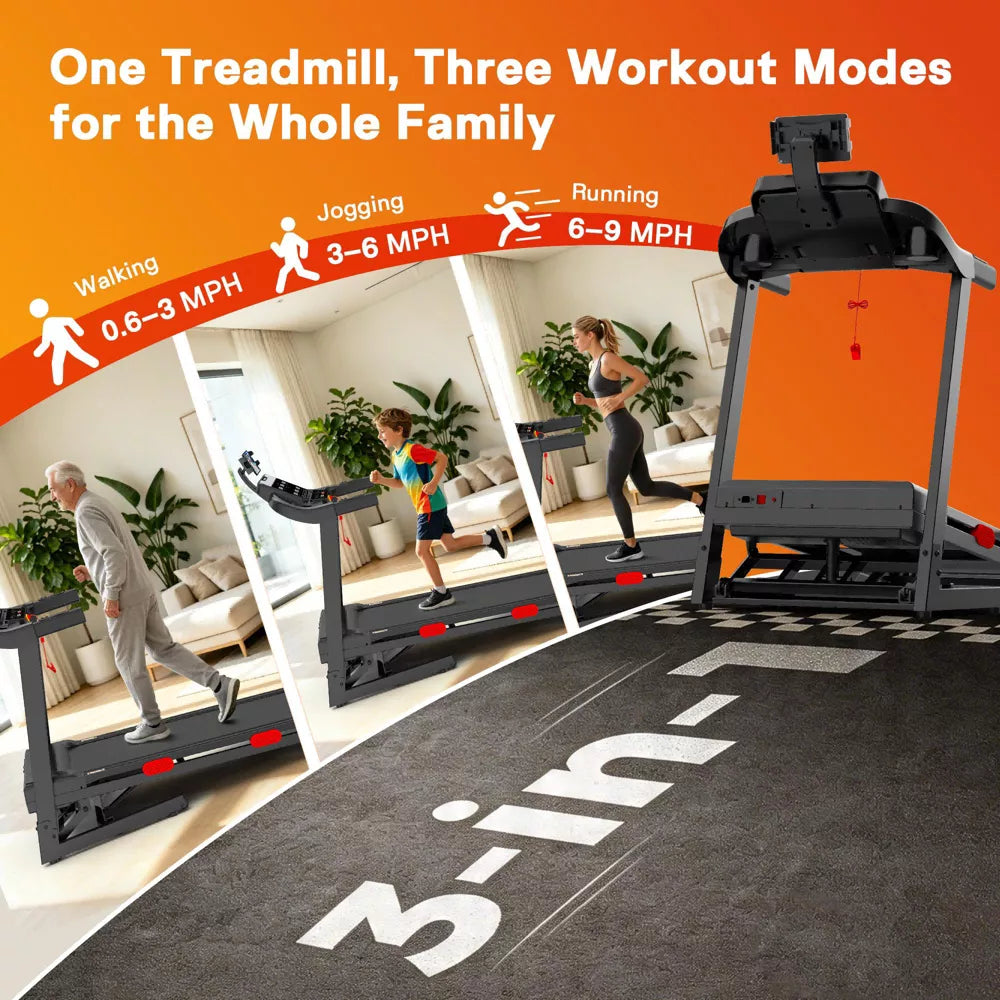 4-in-1 Auto Incline Treadmill - 105 Programs