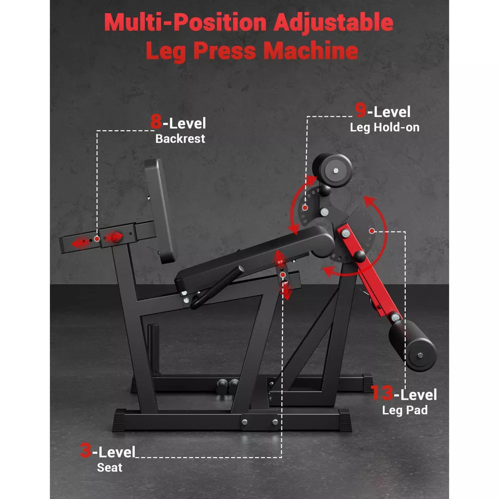 4-in-1 Leg Press & Curl Machine 700LB