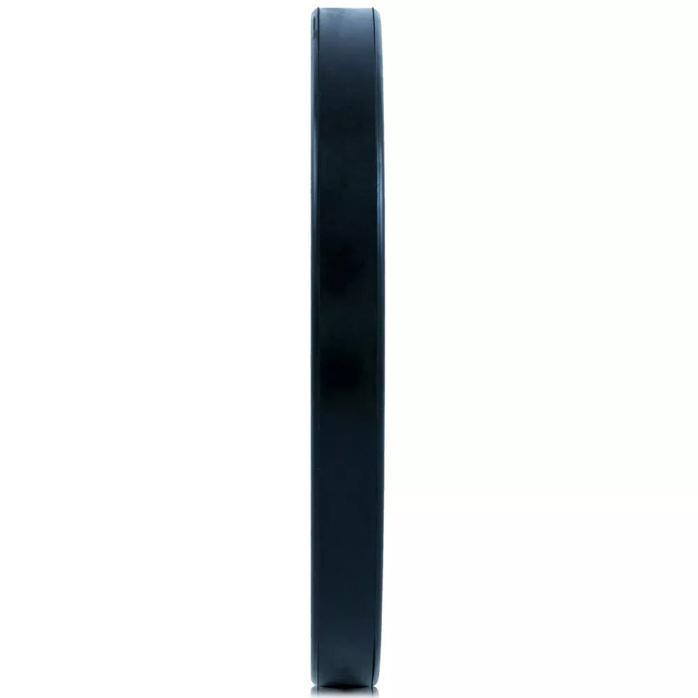 25lb solid rubber bumper plate with steel insert low bounce narrow design for olympic barbell