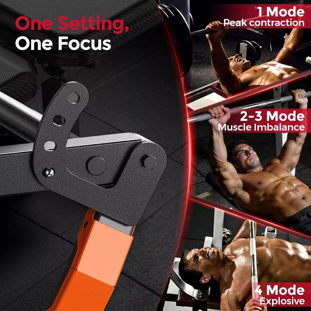 Chest Press Machine - Converging Arms, 4-Position