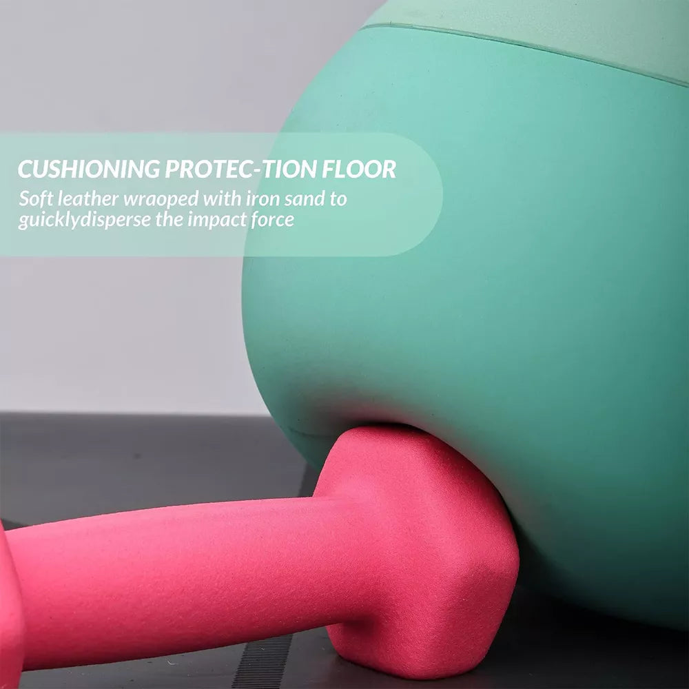 Soft Kettlebell 25lb - Ergonomic Grip, Green