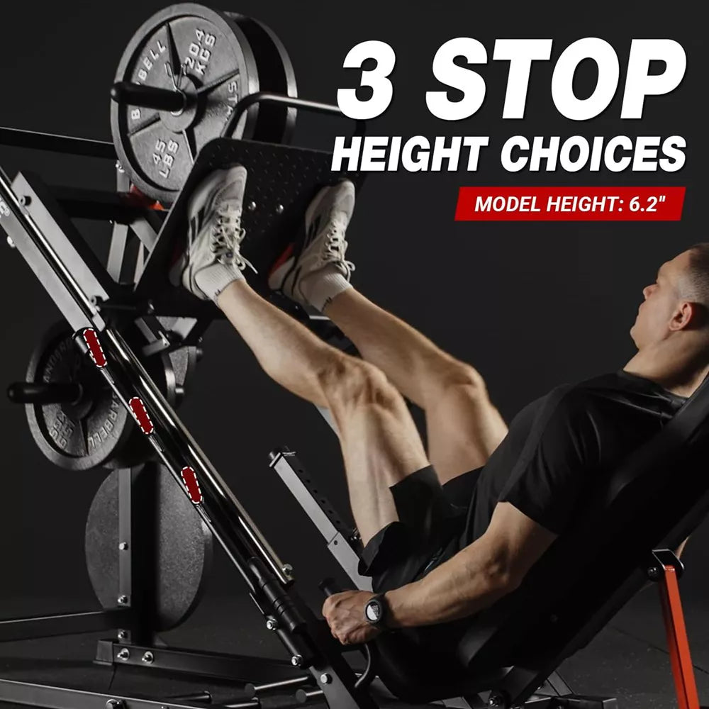 45 Degree Leg Press Machine - Heavy-Duty Steel