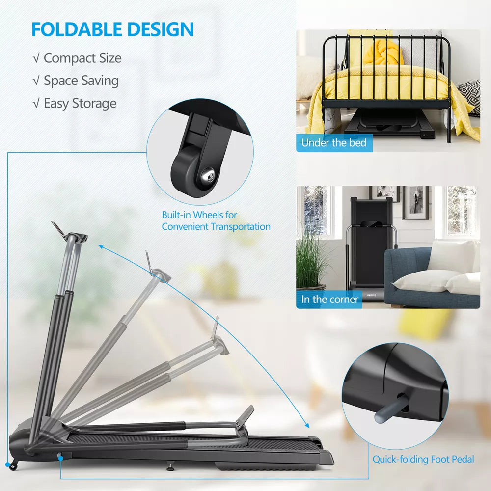 3HP Folding Treadmill - Touch Screen App Control