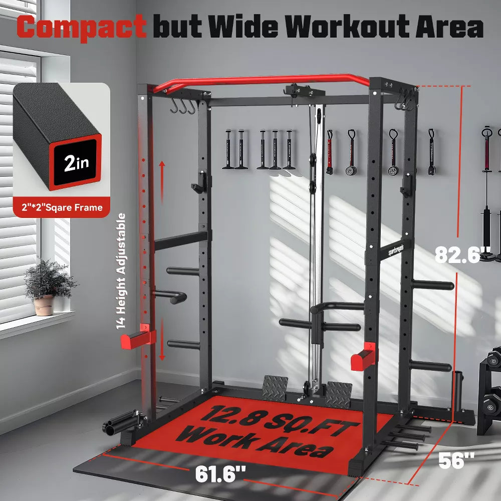 Power Cage with Cable Crossover System