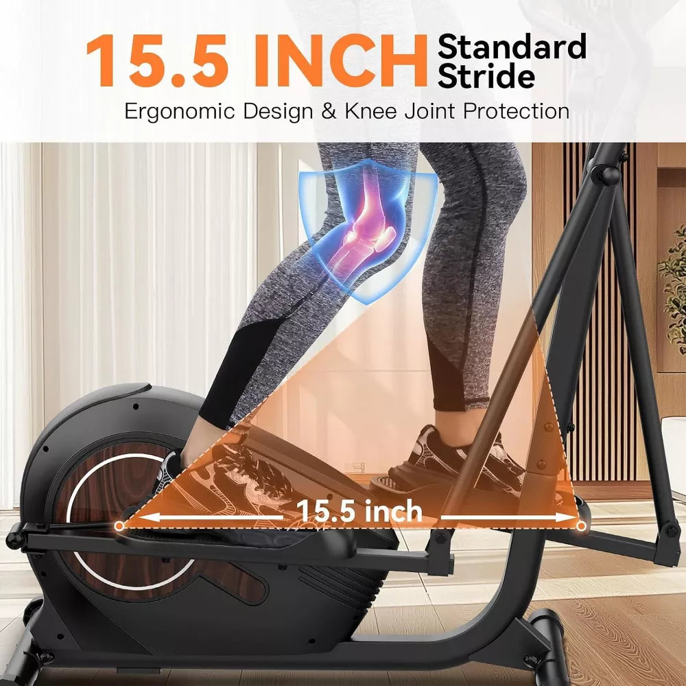 Magnetic Elliptical 500LB - 14 Levels, Pulse Grips