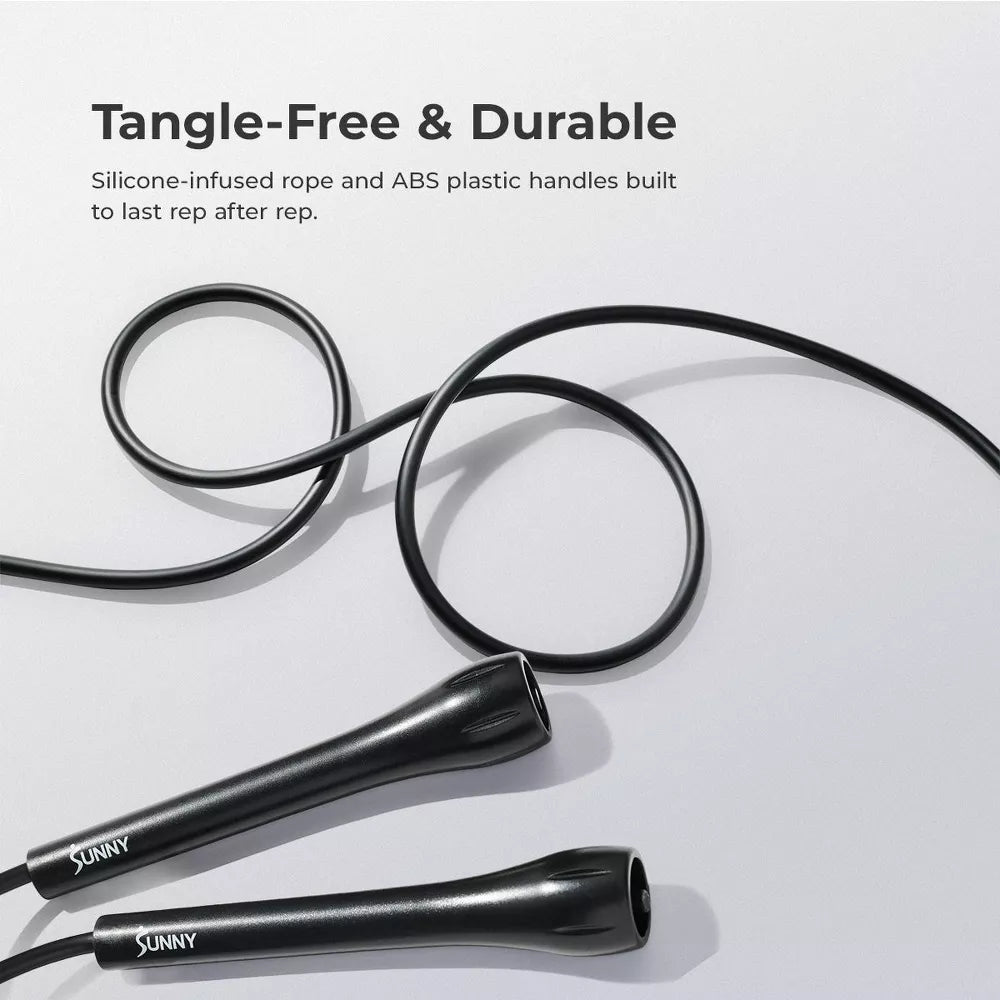Lightweight Adjustable Jump Rope - Black
