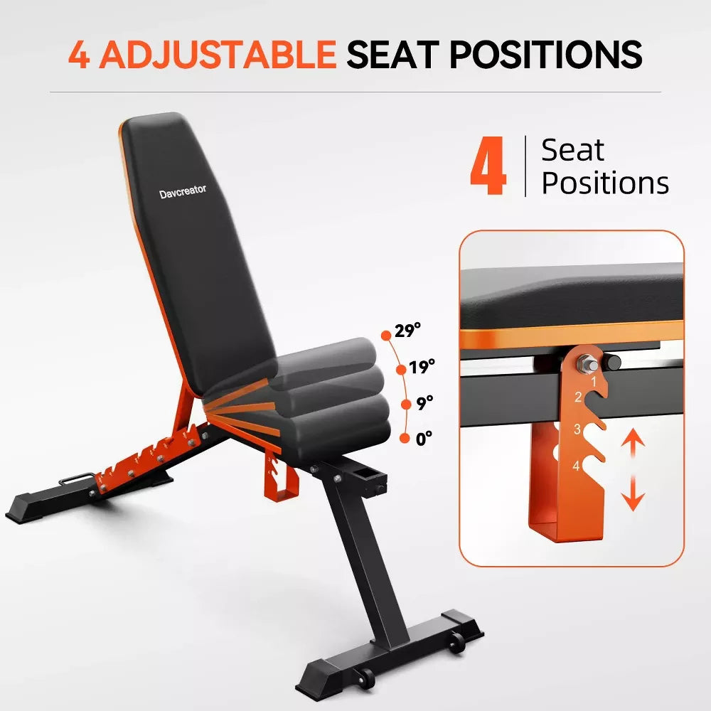 Preacher Curl & Leg Extension Bench - 6 Angles