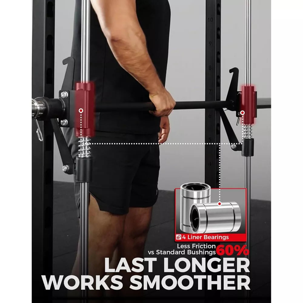 Smith Machine Power Cage - Space-Saving 1:1