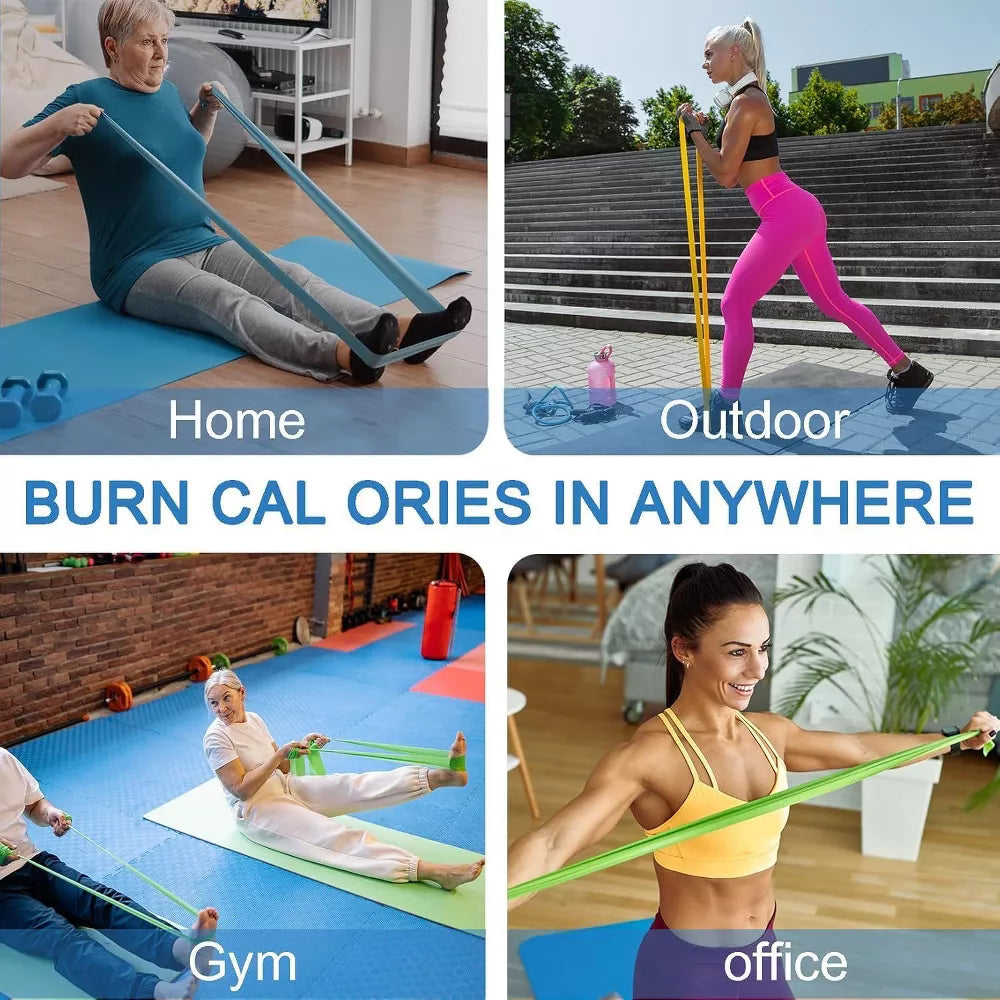 Professional Resistance Bands 5pc - Latex-Free