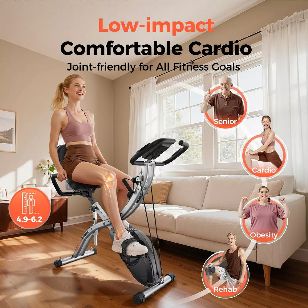 Folding 5-in-1 Exercise Bike - Home Gym
