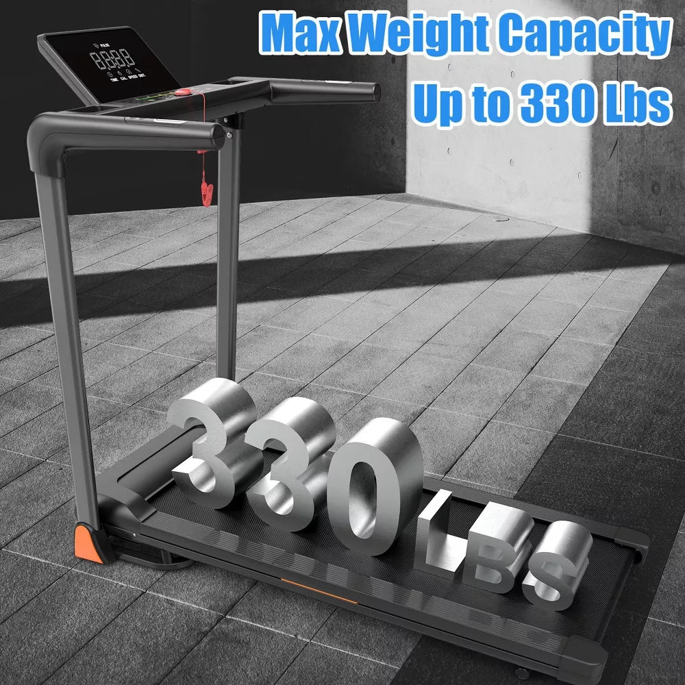 Folding Treadmill 3.5HP - 330LB, LED Display