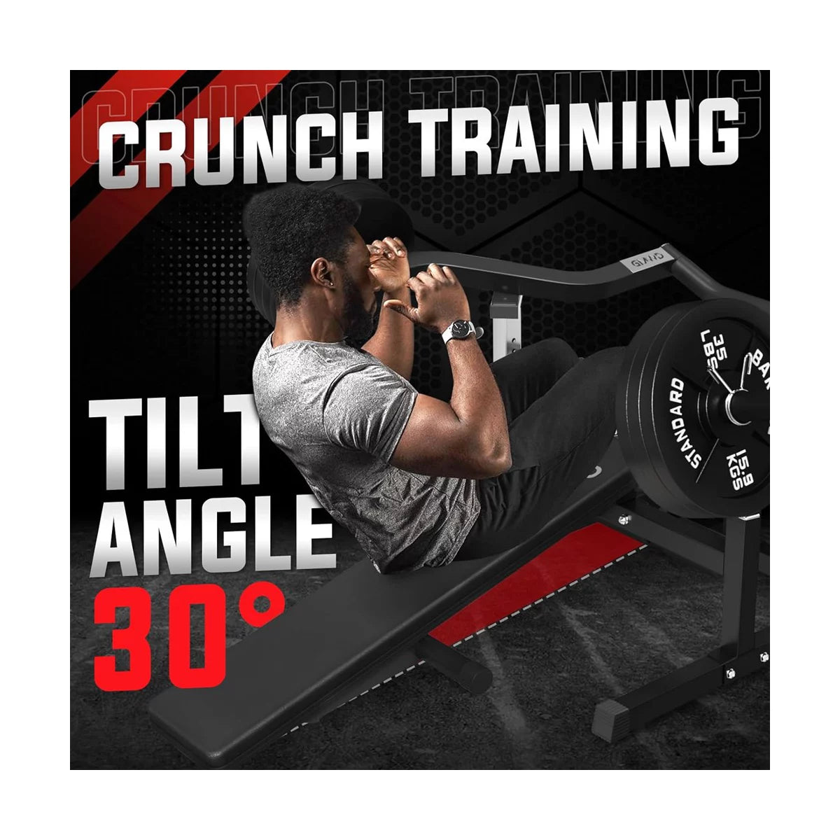 with 230lbs weights
