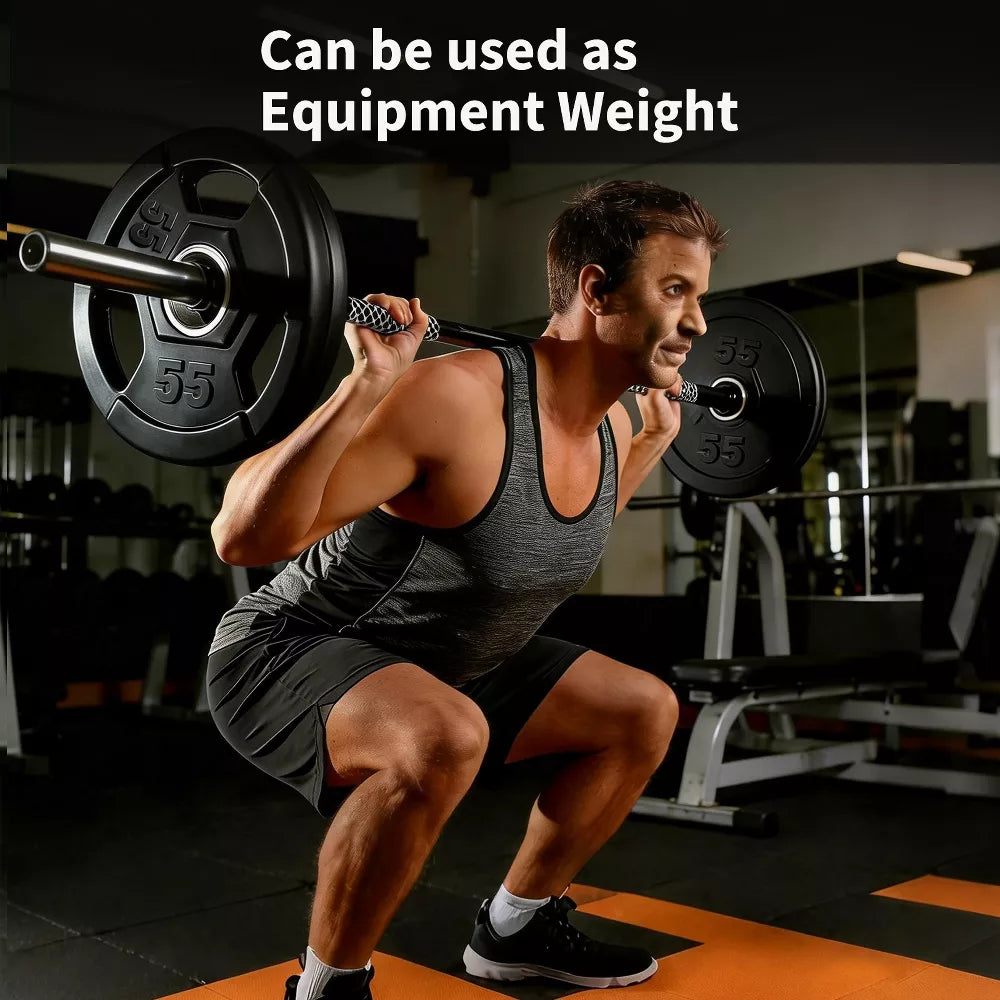 55LB Rubber Grip Weight Plates - Pair