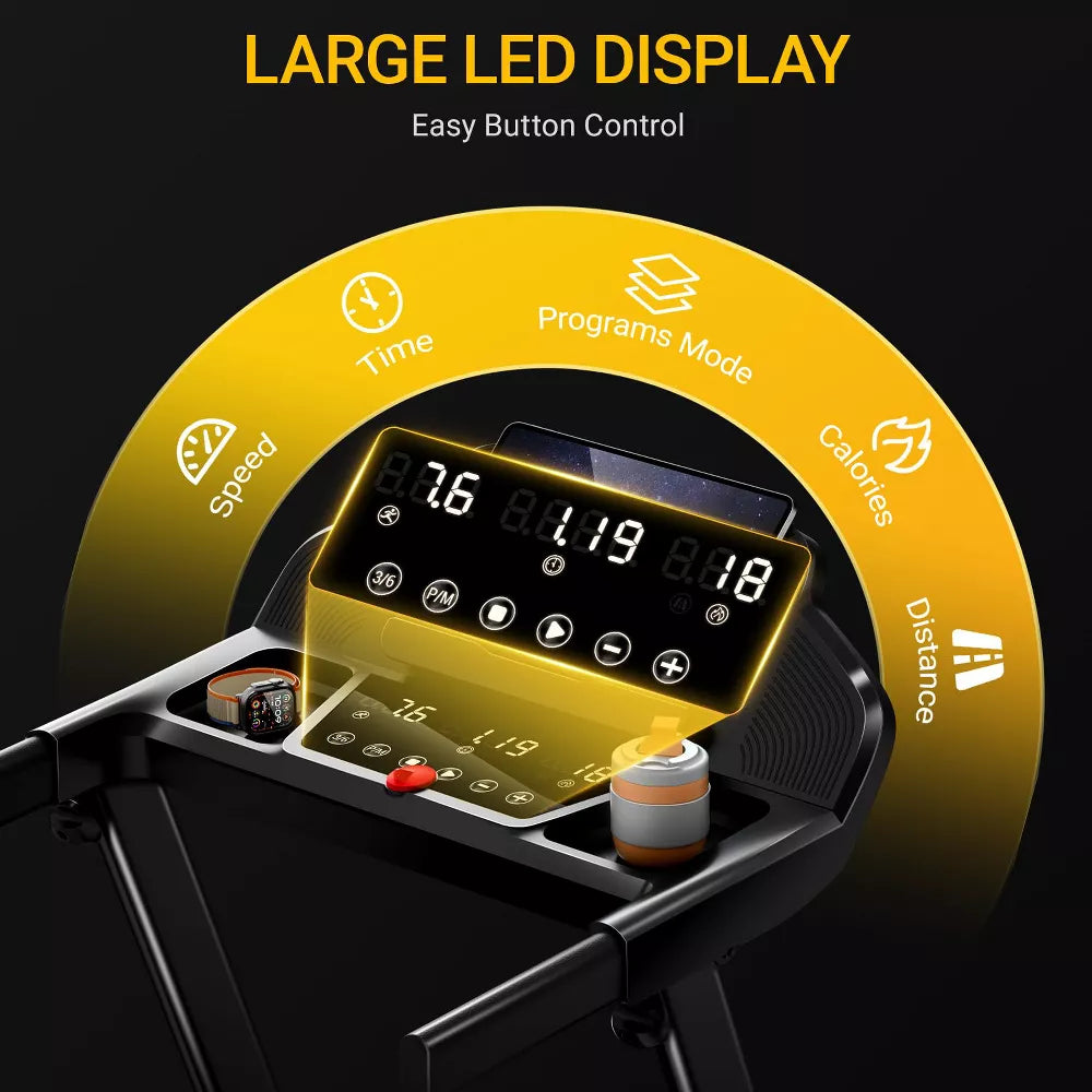 3.0HP Treadmill - 14% Incline, 360LB Capacity