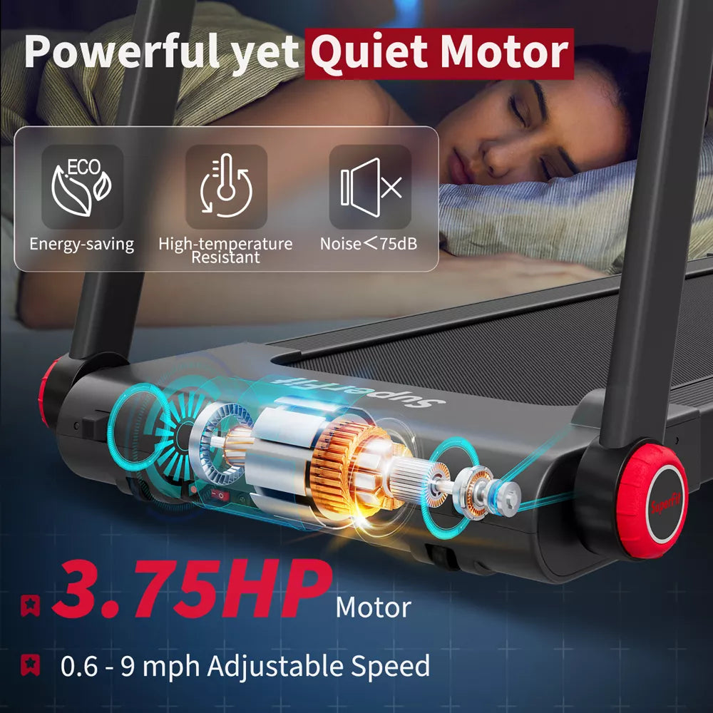 3.75HP Folding Treadmill - Bluetooth App
