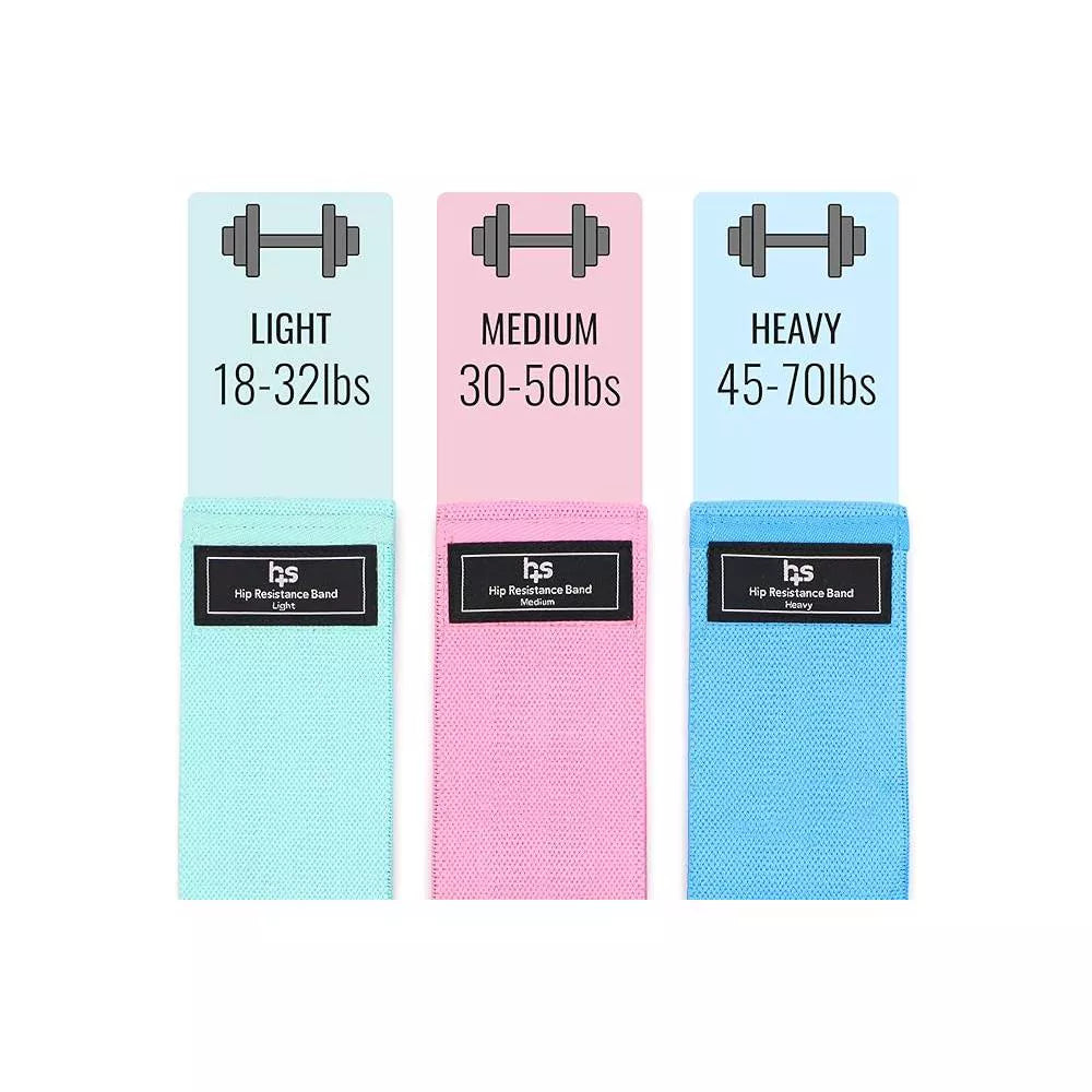 Fabric Resistance Bands - Glutes, Quads, Calves