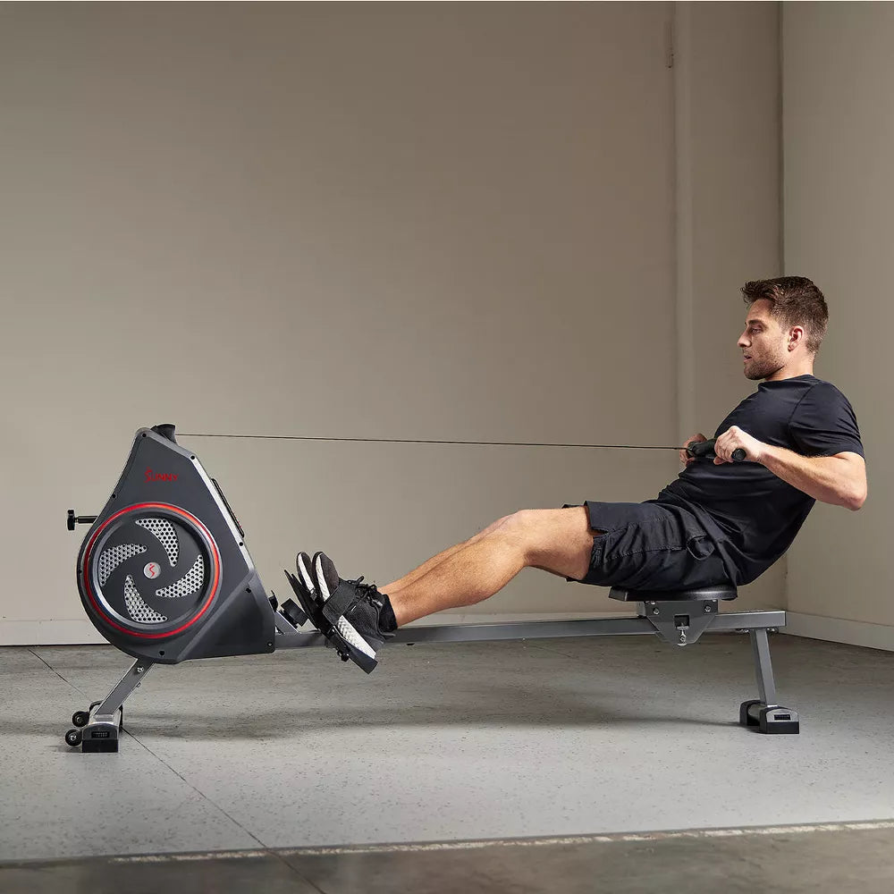Air + Magnetic Rowing Machine - Dual-Resistance, Upright Storage