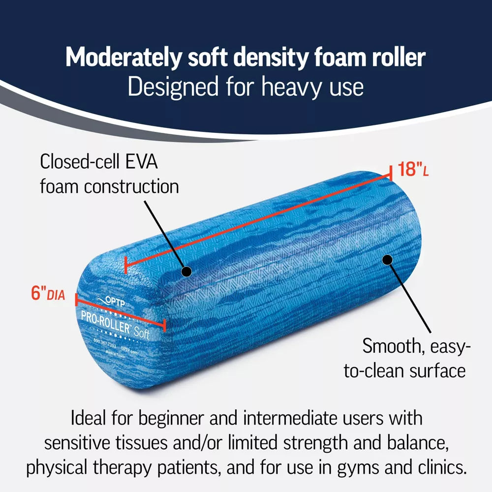 18in Soft Density Foam Roller - Blue Marble
