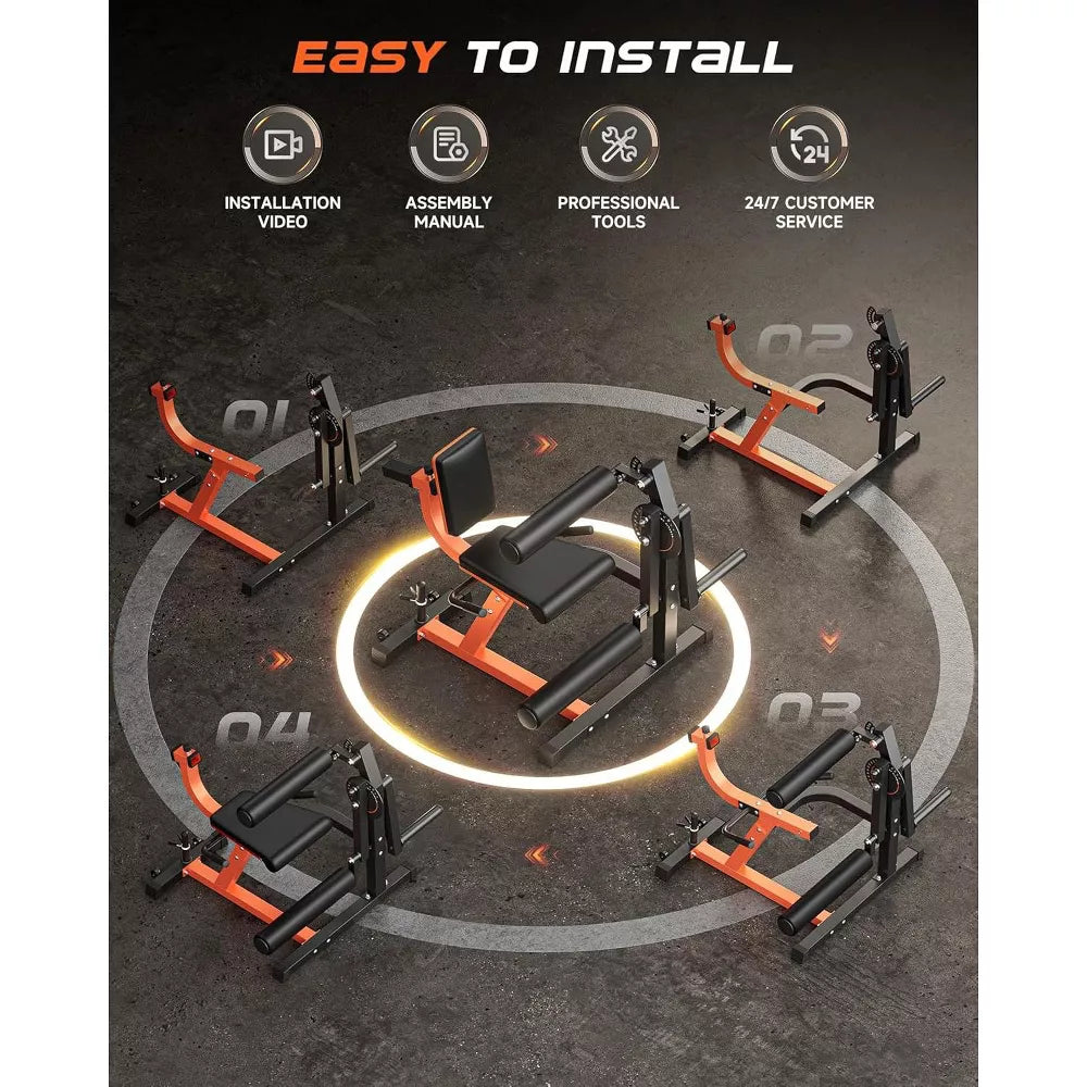 Adjustable Leg Extension & Curl Machine - Plate Loaded