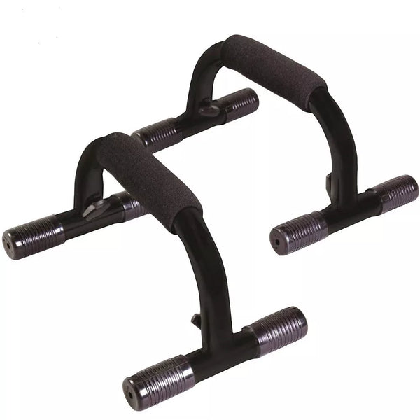 Push Up Bars - Black, Slip-Resistant Foam